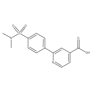2-(4-N,N-Dimethylsulfamoylphenyl)isonicotinic acid Structure