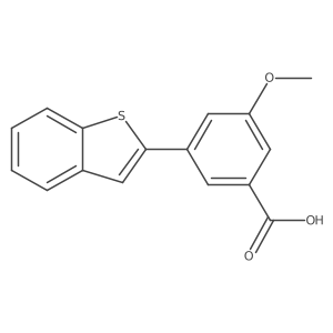 3-[Benzo(B)thiophen-2-YL]-5-methoxybenzoic acid Structure