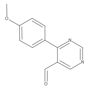 4-(4-Methoxyphenyl)pyrimidine-5-carbaldehyde Structure