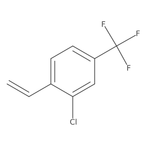 Benzene, 2-chloro-1-ethenyl-4-(trifluoromethyl)-结构式