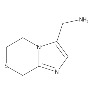 (6,8-dihydro-5H-imidazo[2,1-c][1,4]thiazin-3-yl)methanamine结构式
