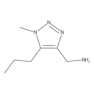 (1-methyl-5-propyl-1H-1,2,3-triazol-4-yl)methanamine结构式