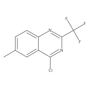 4-Chloro-6-methyl-2-(trifluoromethyl)quinazoline结构式