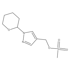 1-(Tetrahydro-2H-pyran-2-yl)-1H-pyrazole-4-methanol 4-methanesulfonate Structure