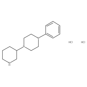 1-Phenyl-4-(piperidin-3-yl)piperazine dihydrochloride结构式
