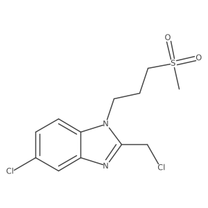 5-Chloro-2-(chloromethyl)-1-[3-(methylsulfonyl)propyl]-1H-benzimidazole Structure
