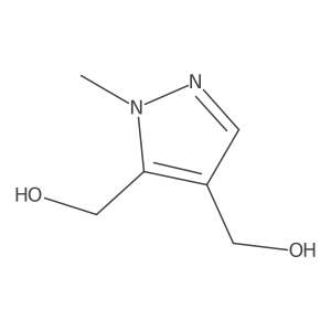 [4-(Hydroxymethyl)-1-methyl-1h-pyrazol-5-yl]methanol结构式