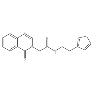 2-(4-oxoquinazolin-3(4H)-yl)-N-(2-(thiophen-3-yl)ethyl)acetamide Structure