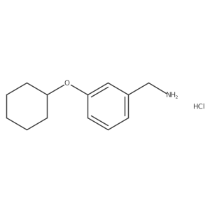 [3-(Cyclohexyloxy)phenyl]methanamine hydrochloride结构式