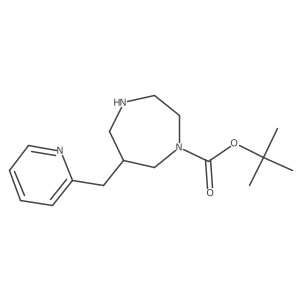 Tert-butyl 6-(pyridin-2-ylmethyl)-1,4-diazepane-1-carboxylate Structure