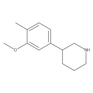 3-(3-Methoxy-4-methylphenyl)piperidine Structure