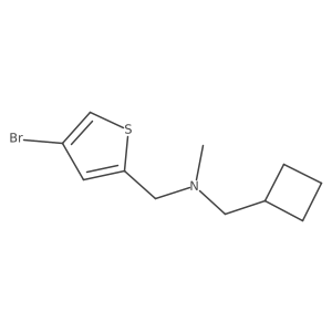 [(4-Bromothiophen-2-yl)methyl](cyclobutylmethyl)methylamine结构式