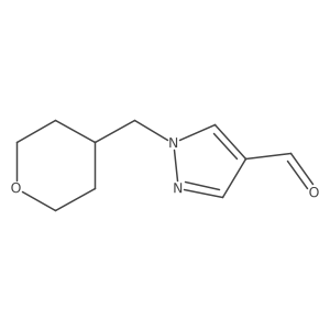 1-[(oxan-4-yl)methyl]-1H-pyrazole-4-carbaldehyde Structure