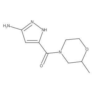 Methanone, (5-amino-1H-pyrazol-3-yl)(2-methyl-4-morpholinyl)-结构式