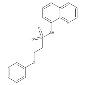 2-phenoxy-N-(quinolin-8-yl)ethane-1-sulfonamide Structure