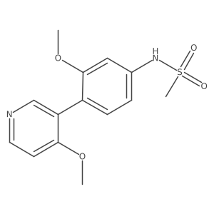 N-[3-methoxy-4-(4-methoxypyridin-3-yl)phenyl]methanesulfonamide Structure