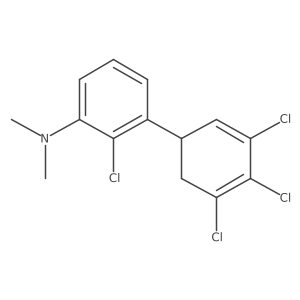 [2-Chloro-3-(3,4,5-trichlorocyclohexa-2,4-dienyl)-phenyl]-dimethyl-amine Structure