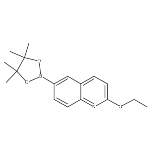 2-Ethoxy-6-(4,4,5,5-tetramethyl-1,3,2-dioxaborolan-2-yl)quinoline结构式