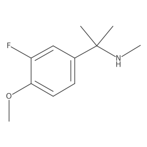 [2-(3-Fluoro-4-methoxyphenyl)propan-2-yl](methyl)amine结构式