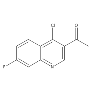 1-(4-Chloro-7-fluoroquinolin-3-yl)ethanone结构式