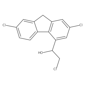 2-Chloro-1-(2,7-dichloro-9H-fluoren-4-yl)ethanol结构式