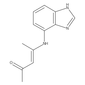 4-(1H-Benzimidazol-7-ylamino)-3-penten-2-one结构式