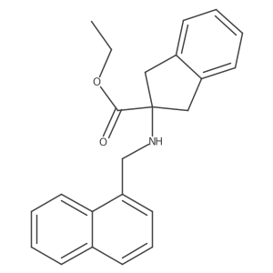 ethyl 2-[(naphthalen-1-ylmethyl)amino]-2,3-dihydro-1H-indene-2-carboxylate Structure