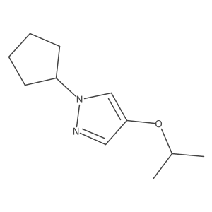 1H-Pyrazole, 1-cyclopentyl-4-(1-methylethoxy)-结构式