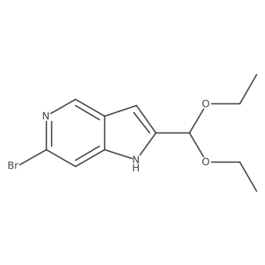 6-Bromo-2-(diethoxymethyl)-1H-pyrrolo[3,2-c]pyridine Structure