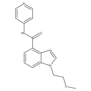 1-(2-methoxyethyl)-N-(pyridin-4-yl)-1H-indole-4-carboxamide结构式