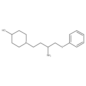 (R)-1-[3-Amino-4-(phenylthio)butyl]piperidin-4-ol Structure