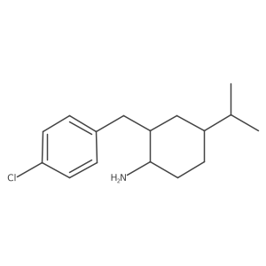 2-[(4-Chlorophenyl)methyl]-4-(propan-2-yl)cyclohexan-1-amine Structure