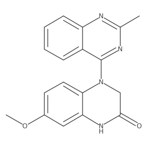 4-(2-Methylquinazoline-4-yl)-7-methoxy-3,4-dihydroquinoxaline-2(1H)-one Structure