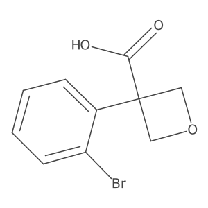 3-(2-Bromophenyl)oxetane-3-carboxylic acid Structure