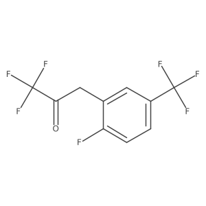1,1,1-Trifluoro-3-[2-fluoro-5-(trifluoromethyl)phenyl]propan-2-one Structure