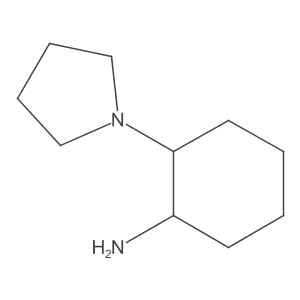 (1R)-2-(Pyrrolidin-1-yl)cyclohexan-1-amine Structure