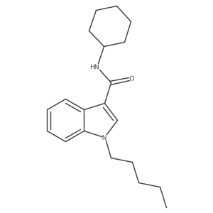 N-Cyclohexyl-1-pentyl-1H-indole-3-carboxamide Structure