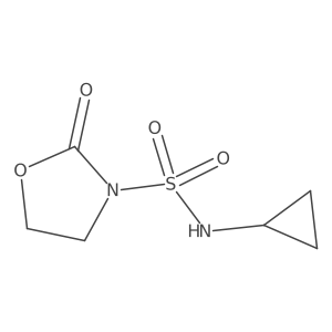 N-cyclopropyl-2-oxooxazolidine-3-sulfonamide结构式