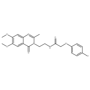 2-(4-chlorophenoxy)-N-[2-(6,7-dimethoxy-2-methyl-4-oxoquinazolin-3(4H)-yl)ethyl]acetamide Structure