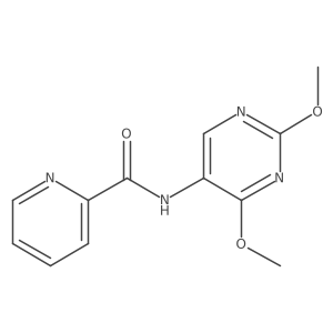 N-(2,4-dimethoxypyrimidin-5-yl)picolinamide结构式