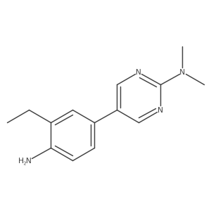 5-(4-amino-3-ethylphenyl)-N,N-dimethylpyrimidin-2-amine Structure