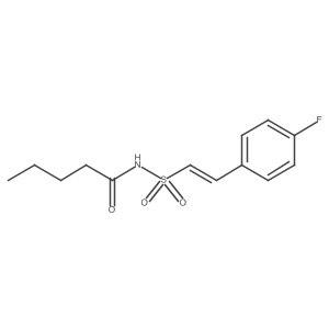 n-[2-(4-Fluorophenyl)ethenesulfonyl]pentanamide结构式
