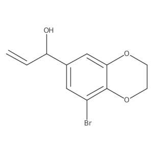 1-(8-Bromo-2,3-dihydrobenzo[b][1,4]dioxin-6-yl)prop-2-en-1-ol Structure