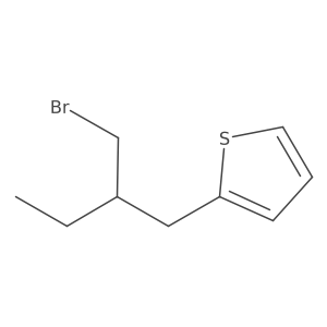2-[2-(Bromomethyl)butyl]thiophene结构式