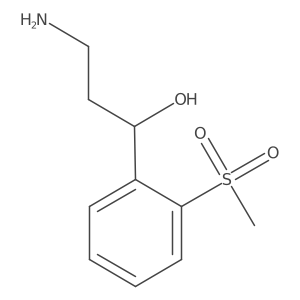 3-Amino-1-(2-methanesulfonylphenyl)propan-1-ol Structure