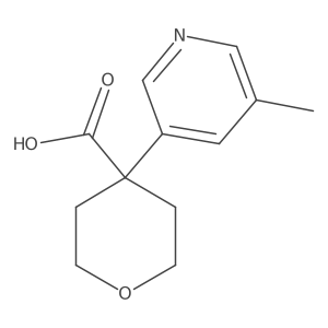 4-(5-Methylpyridin-3-yl)oxane-4-carboxylic acid Structure