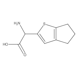 2-amino-2-{4H,5H,6H-cyclopenta[b]thiophen-2-yl}acetic acid Structure