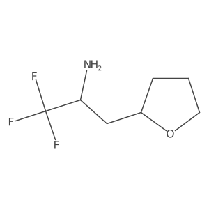 1,1,1-Trifluoro-3-(oxolan-2-yl)propan-2-amine Structure