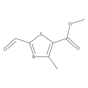 Methyl 2-formyl-4-methyl-1,3-thiazole-5-carboxylate结构式