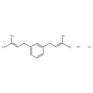 2-[[3-(guanidinomethyl)phenyl]methyl]guanidine;dihydrochloride结构式